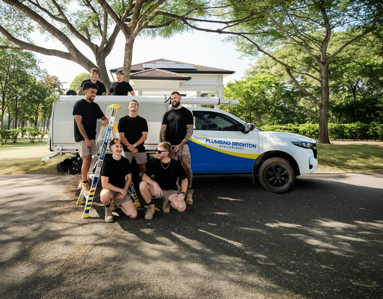 Plumbing Brighton team and ute